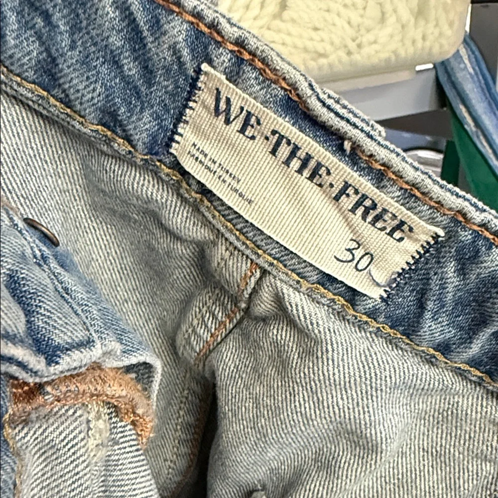 We The Free Light Blue Jean Shorts - Picture 4 of 15